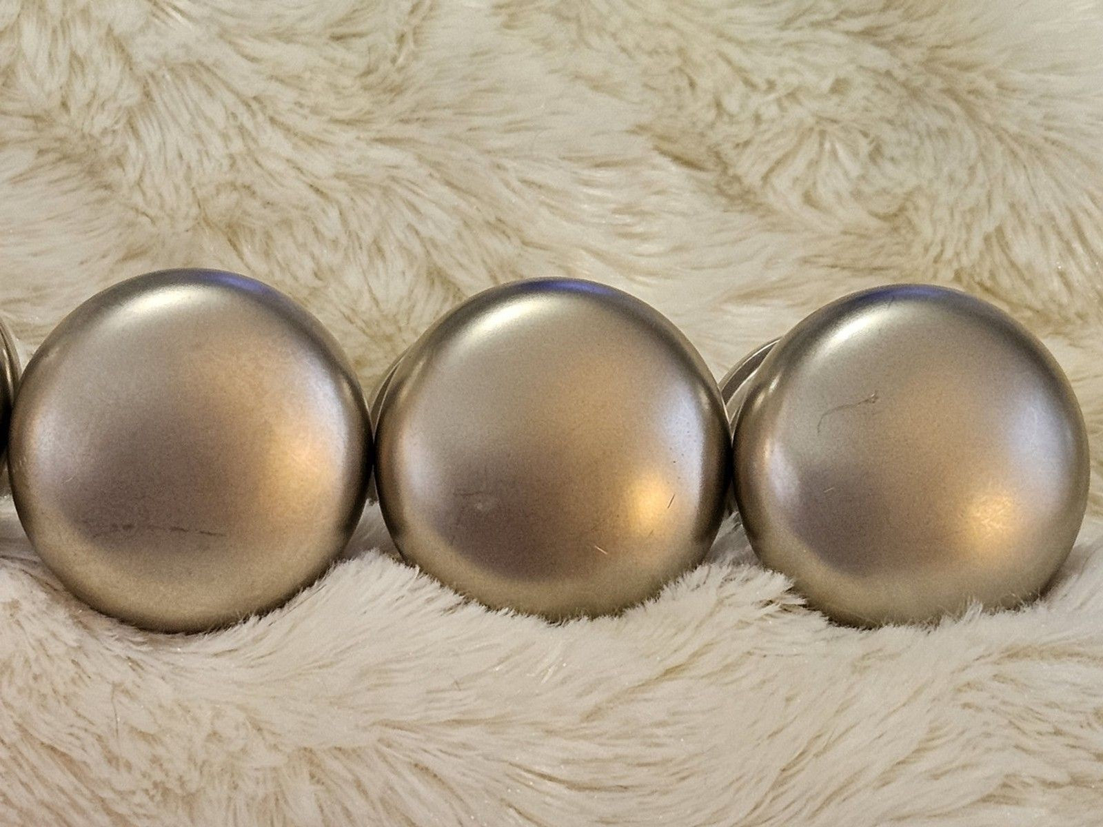 Set of 5 Liberty Brushed Nickel Cabinet Knobs Drawer Pulls 1.5" Diam.