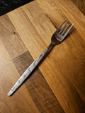 Vintage Everbrite Premier Stainless EVS13 Dinner Fork Textured Leaf Silverware