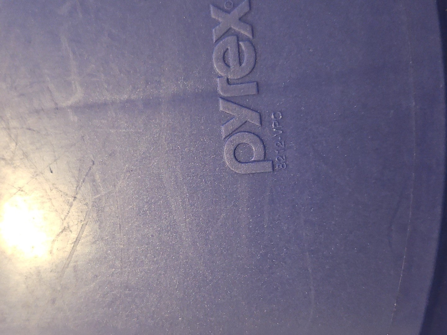 Pyrex Pro 3-qt Blue Rectangle Vented Replacement Lid 8212-VPC 12"x9"