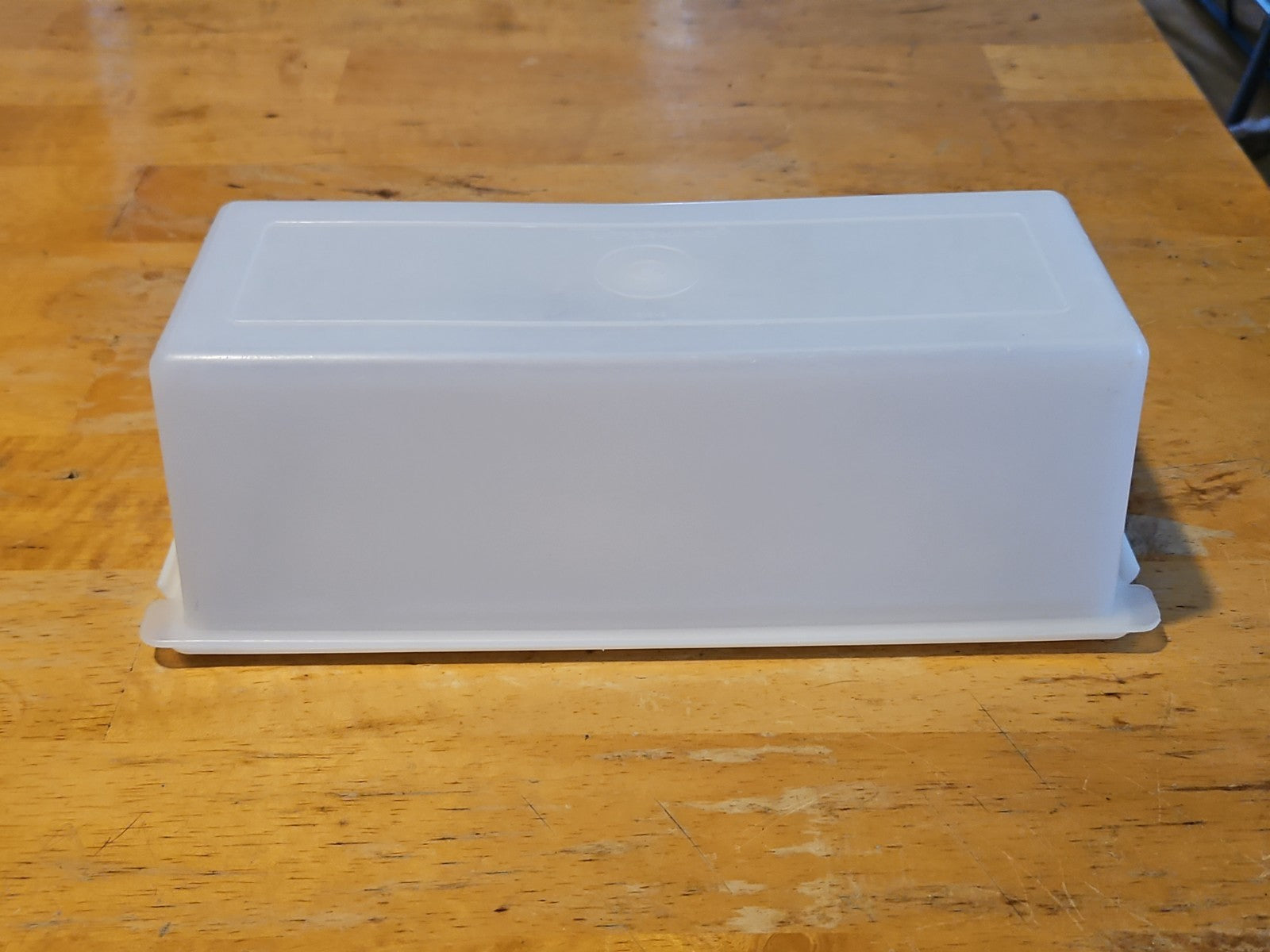 Vintage Tupperware 2 Lb Cheese Keeper #518 W Lid #519 Lg Butter Keeper EUC