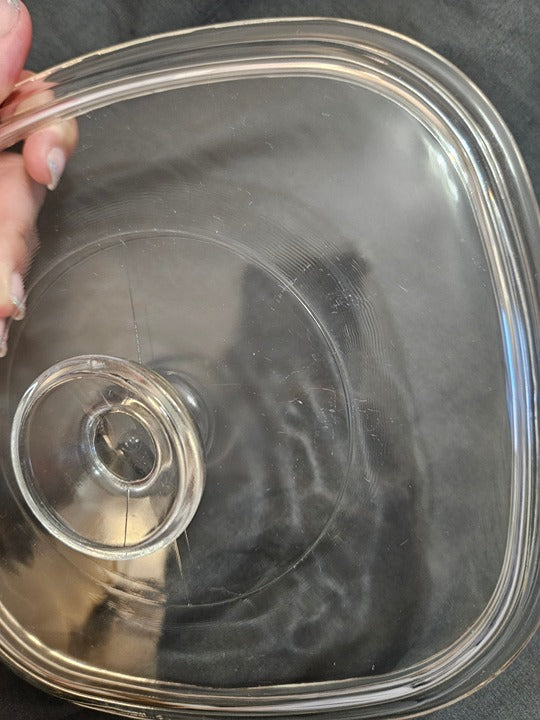 Vintage Pyrex Replacement Lid Pyrex A9C Clear 8.75" Diameter EUC