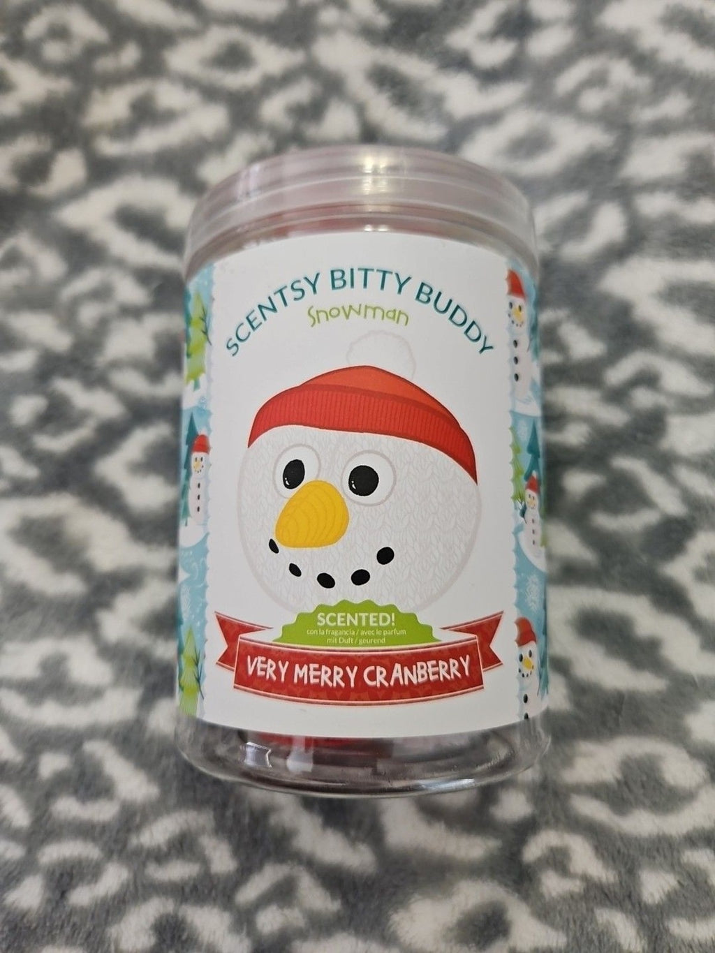 Scentsy ~ Bitty Buddy ~ “Snowman” ~ Very Merry Cranberry Scent ~ NEW