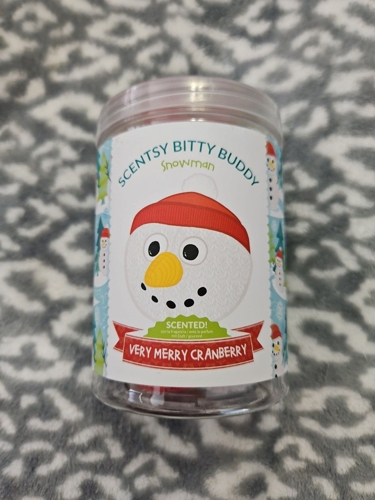 Scentsy ~ Bitty Buddy ~ “Snowman” ~ Very Merry Cranberry Scent ~ NEW