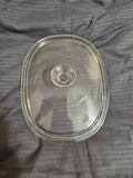 Vintage Pyrex Replacement Lid Pyrex F12C Clear 9.75" x 7.5" EUC