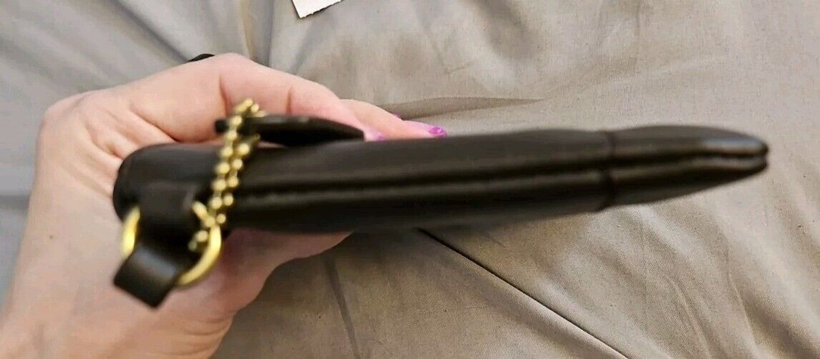 Coach CAMPBELL LEATHER SMALL WRISTLET (COACH F50078 Mahogany NWT