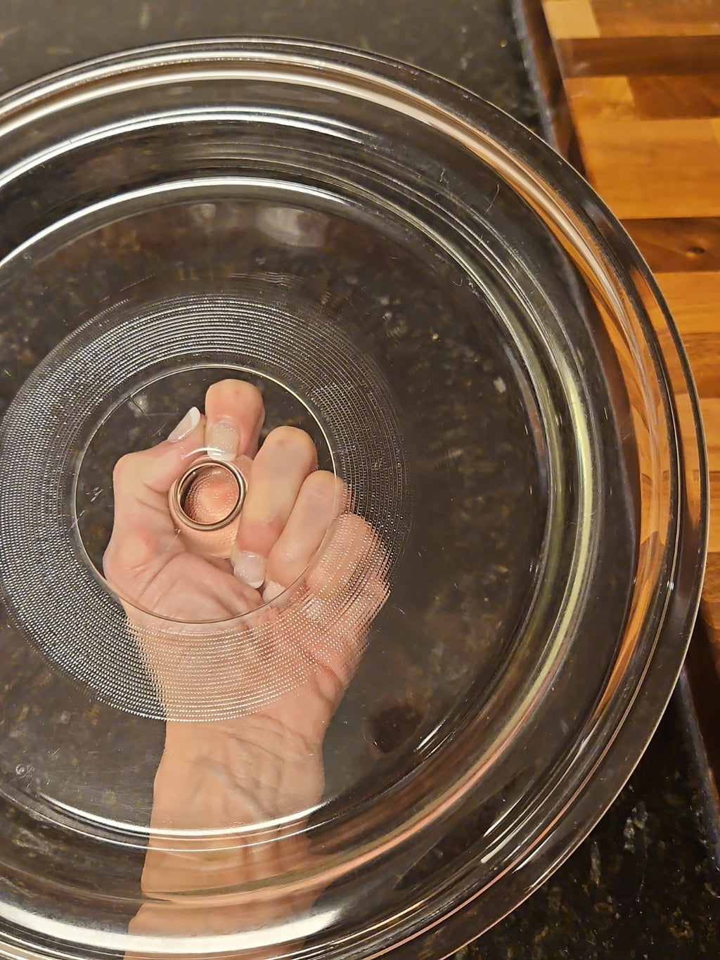 Vintage Clear Glass Lid - 11.5” Inside 12.25” Outside Casserole Slow Cooker Lid