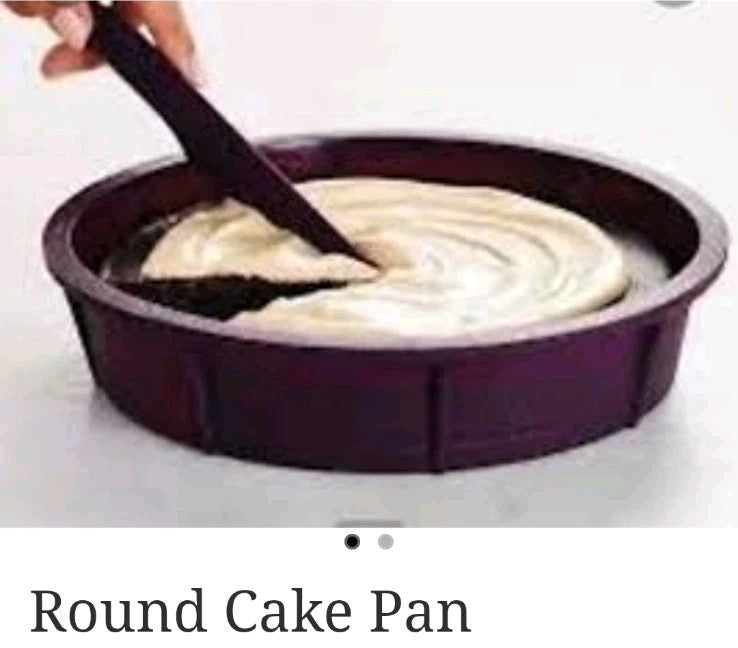 Epicure Silicone 8" Round 8 Cake Pan Baking Mold Purple NIP