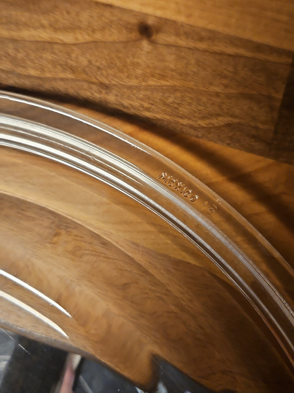 Vintage Clear Glass Lid - 11.5” Inside 12.25” Outside Casserole Slow Cooker Lid