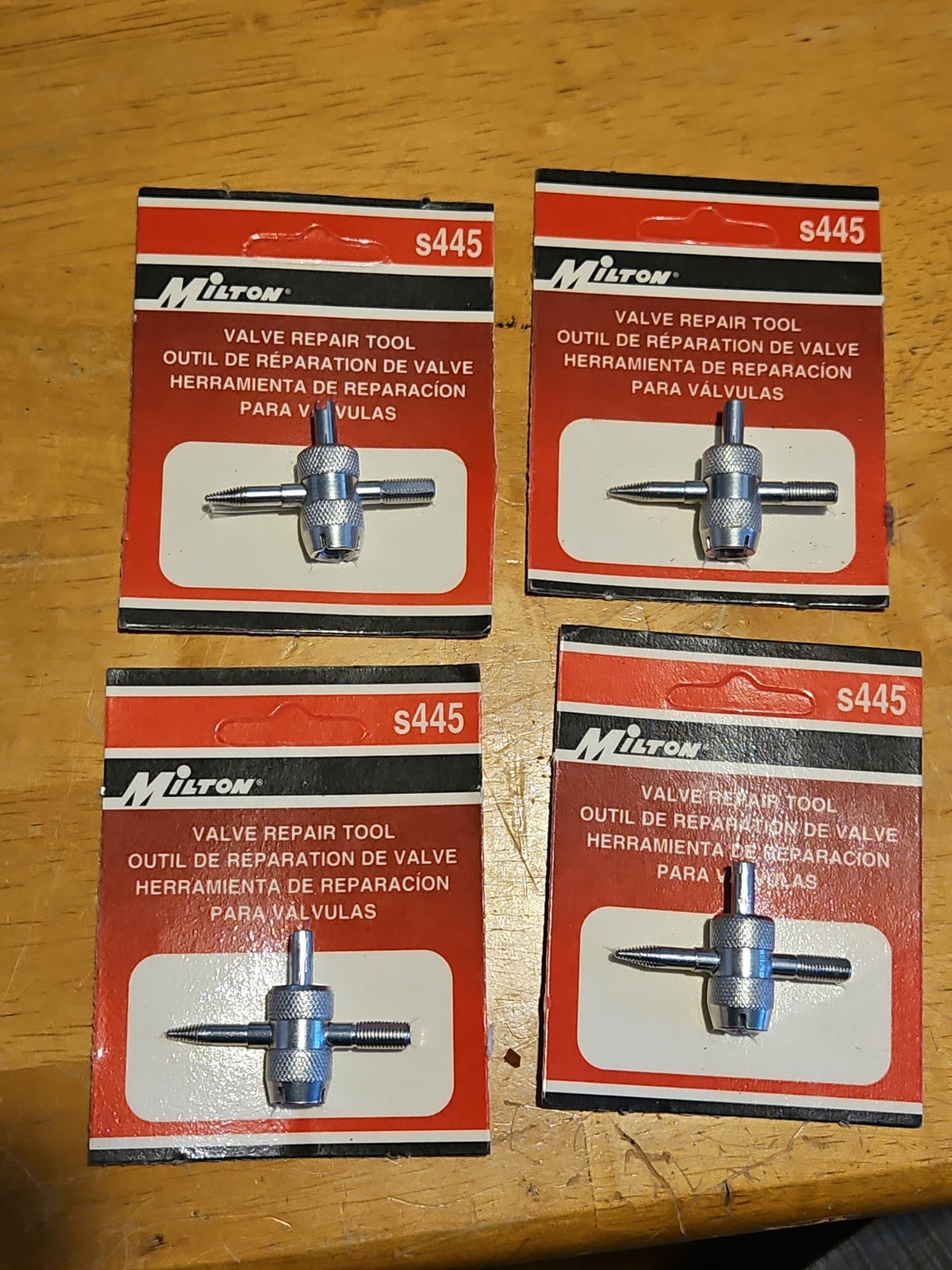 Lot Of 4 S445 Milton 4 In One Tire Valve Repair Tool New In Sealed Package