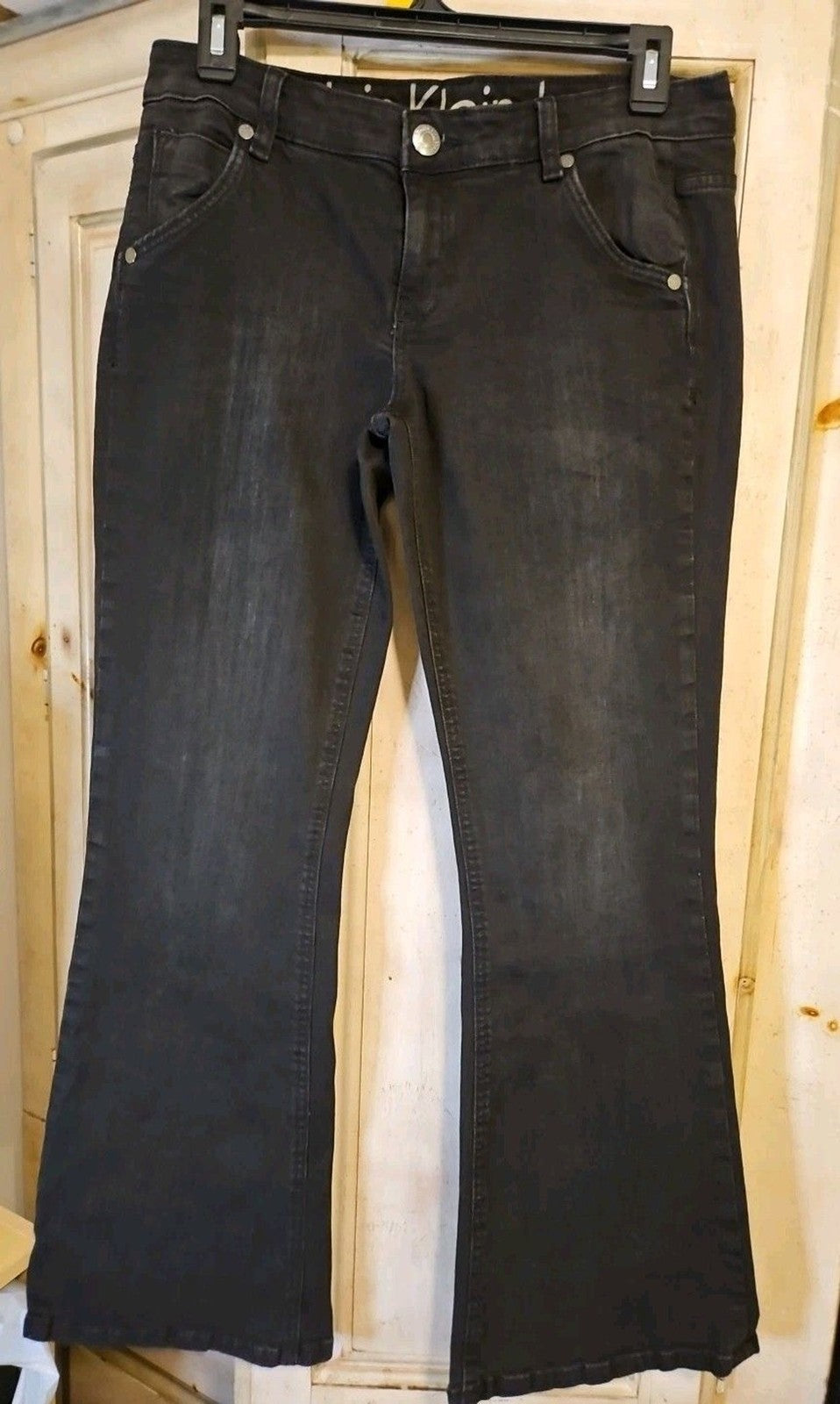 Calvin Klein Black Jeans Rhinestone Accent Pockets Size 29/8 Petite