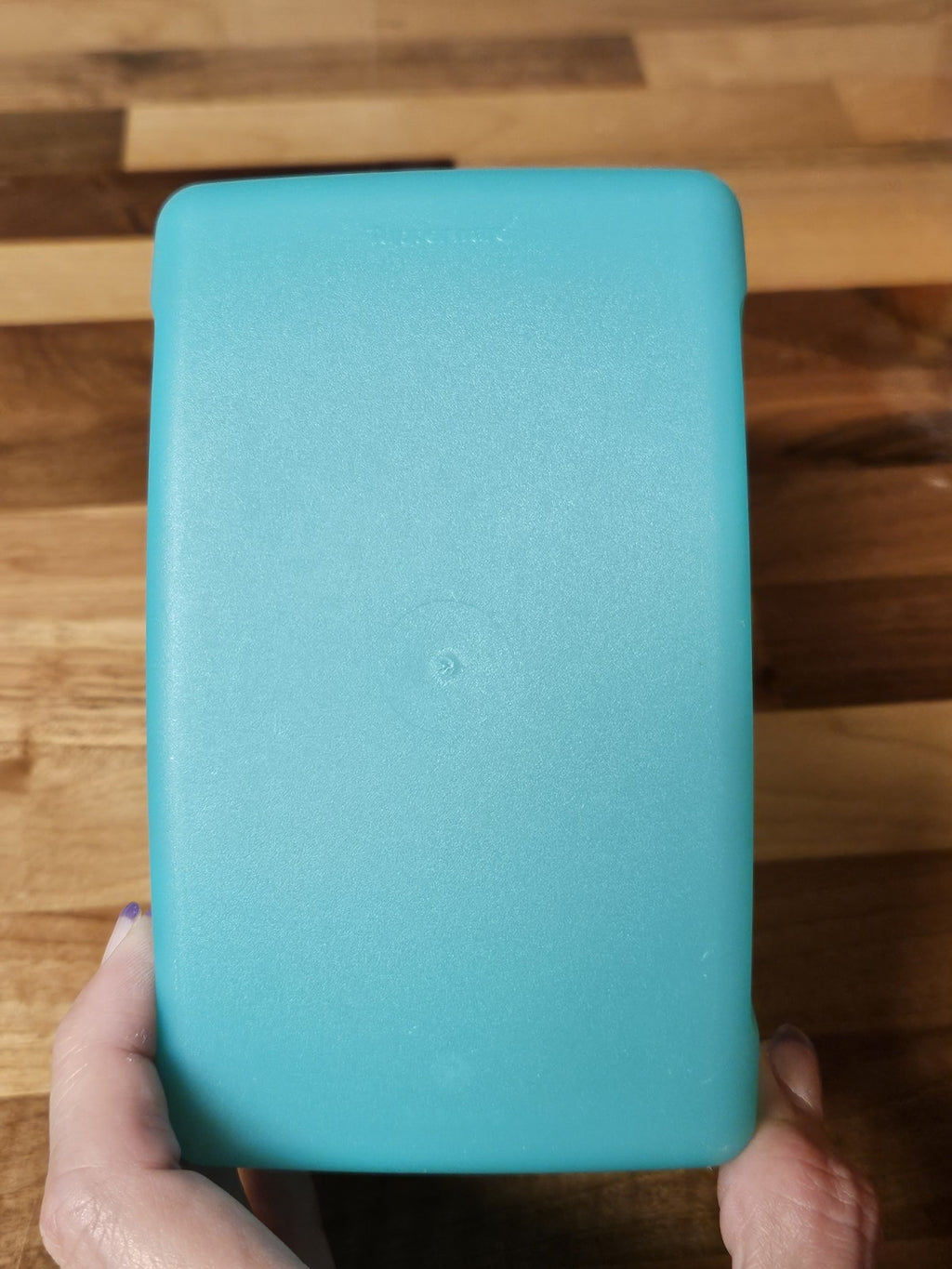 Tupperware Impressions Large Butter Dish 1-Pound #3392A Teal Replacment Lid Only