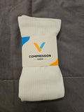 NIP Viasox Unisex Diabetic Compression Socks White X Large (M:13-19 W:14+) READ