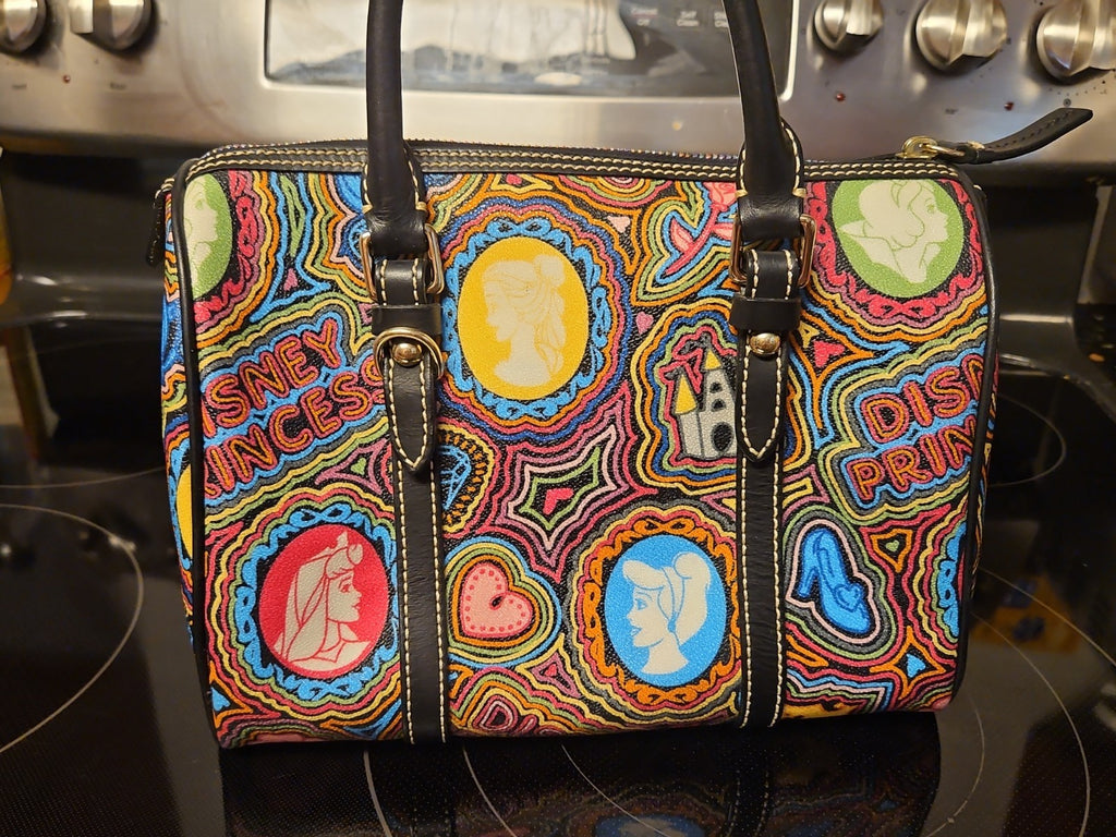 Dooney & Bourke 2011 Disney Pop Princess  Satchel EUC With Fantastic Placement!!