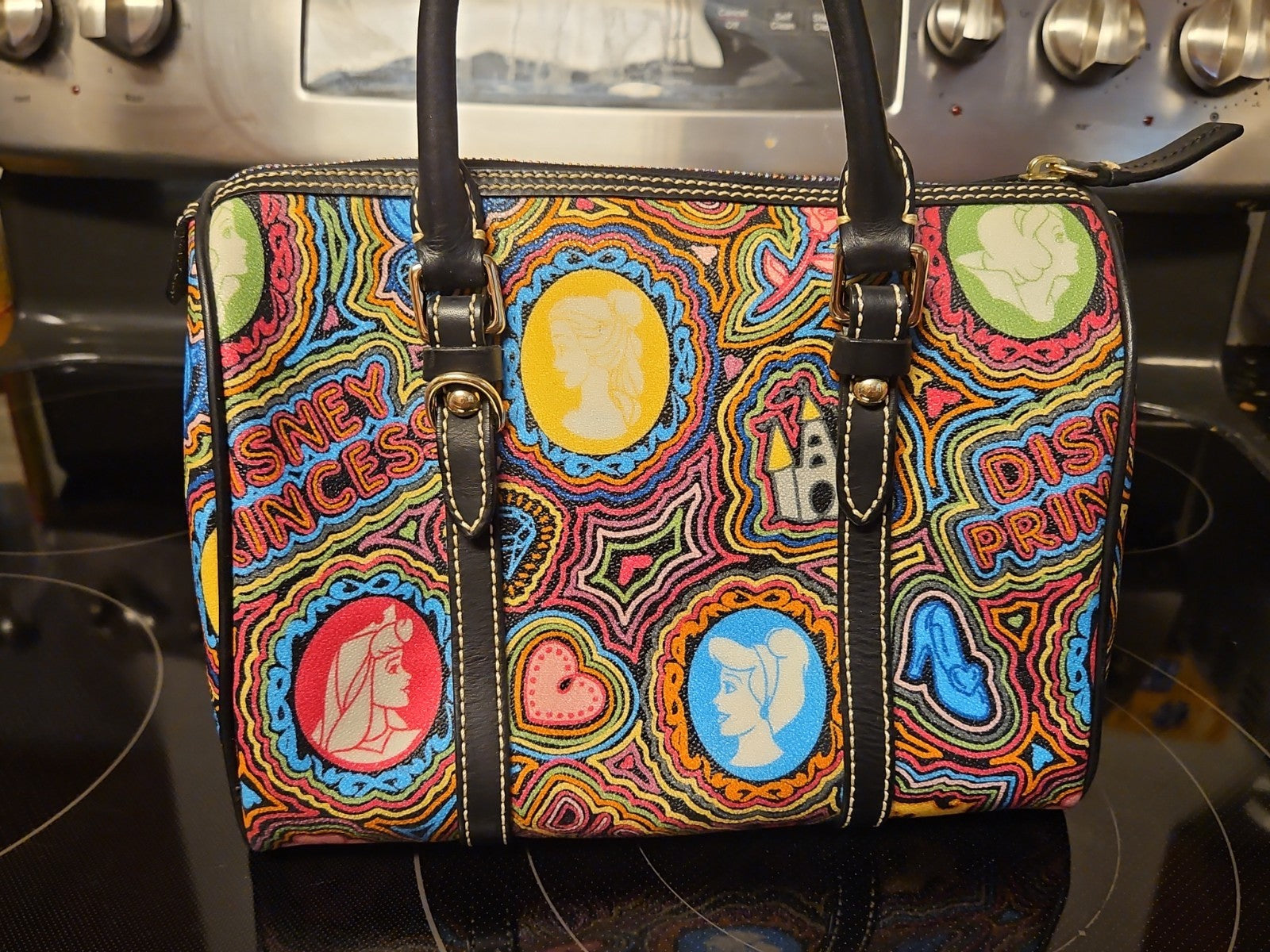 Dooney & Bourke 2011 Disney Pop Princess  Satchel EUC With Fantastic Placement!!