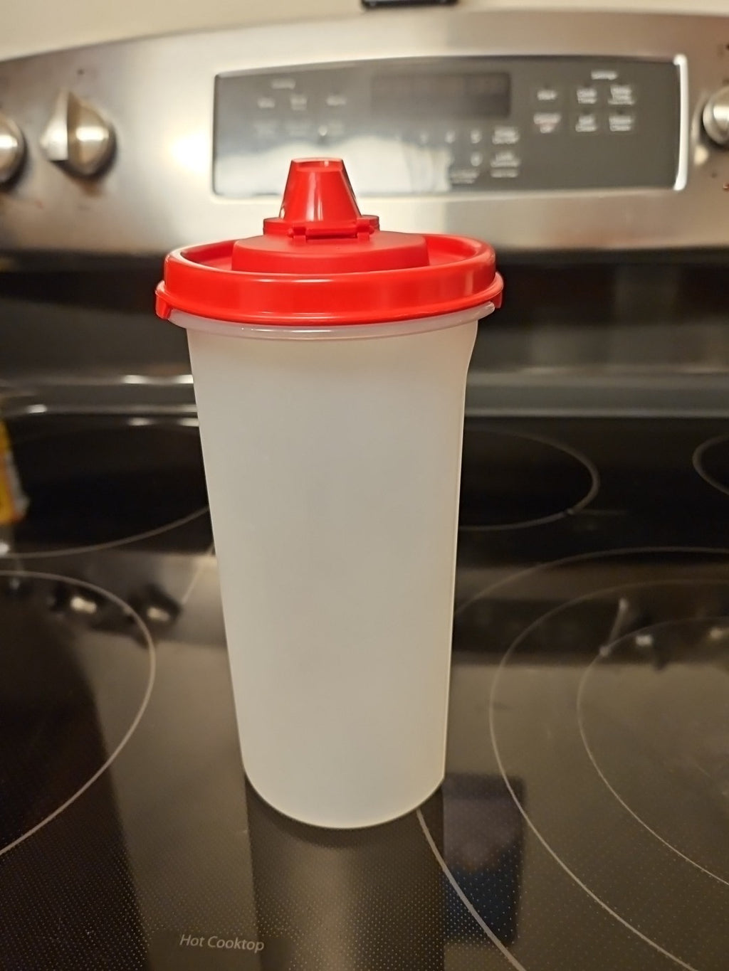 Vintage Tupperware Modular Mates 1641 #3 Container With Red Magic Flow Lid 1898B