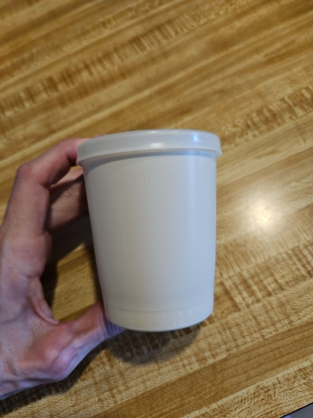 Vintage Tupperware Plastic Juice Cup 1251-36 With Lid