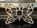 Vintage Leonard Silver Plated Butterfly Trivet Wall Hanging Made In Italy