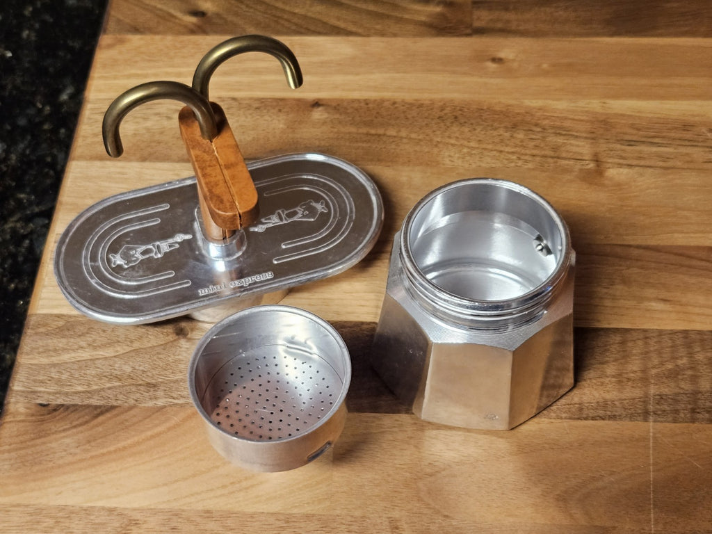 Vintage Bialetti Mini Express 2 Cup Stovetop Espresso Maker EUC