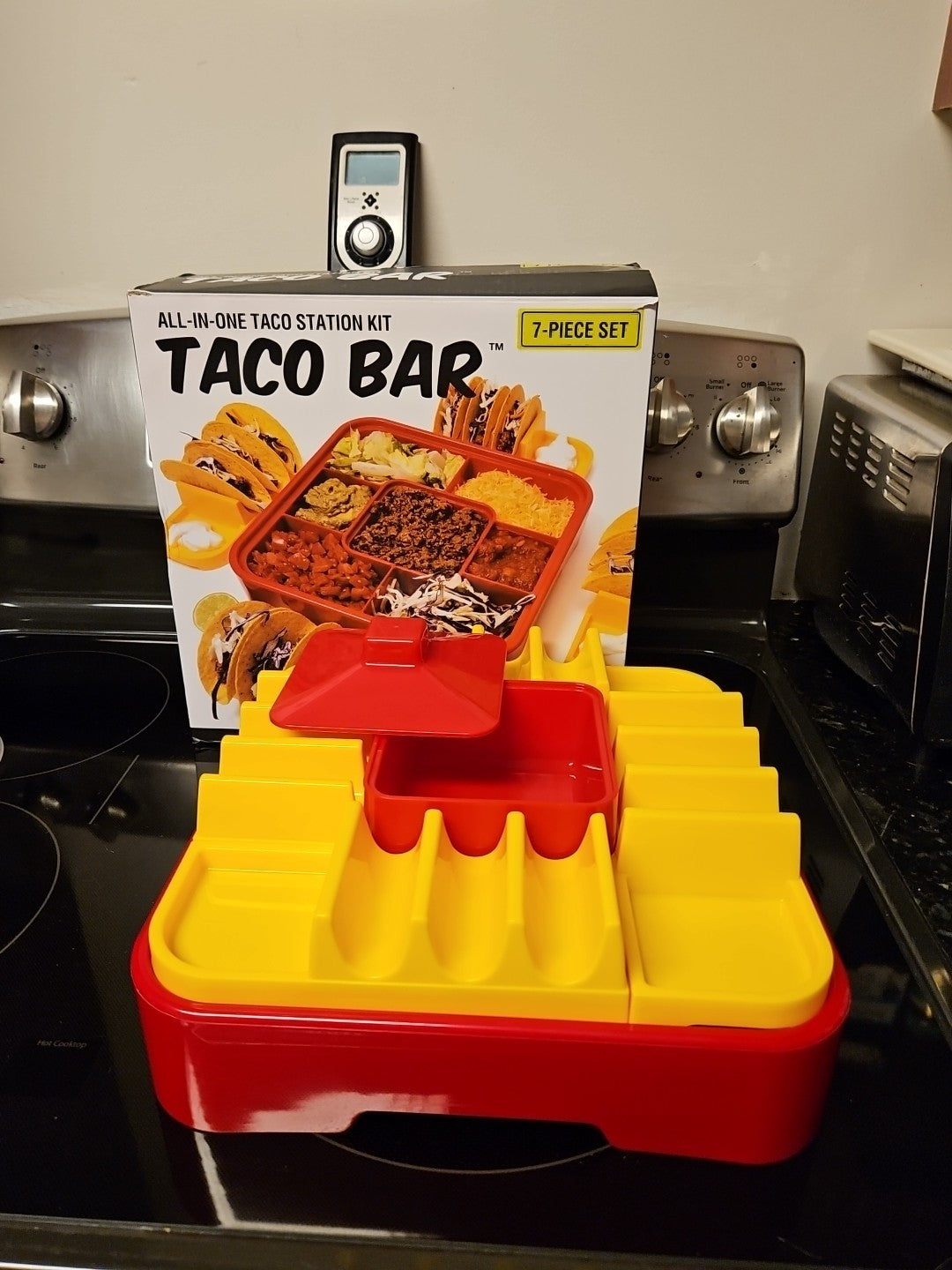 7 Pc Set All In One Taco Station Kit Taco Bar New In Box