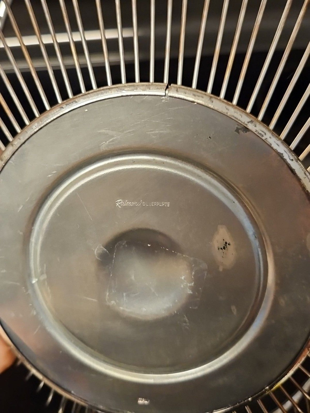 Vintage Raimond Silverplate 12" x 7.5" Wire Bread Basket Serving Bowl