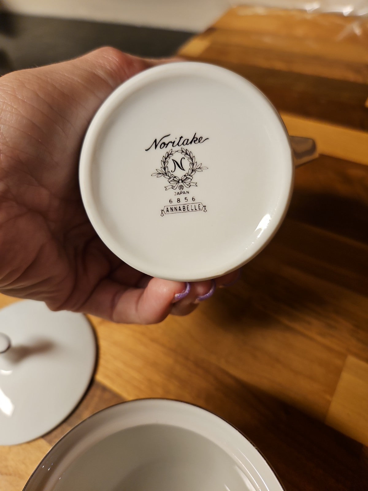 Vintage Noritake Annabelle Sugar Bowl and Creamer Set #6856 Made In Japan
