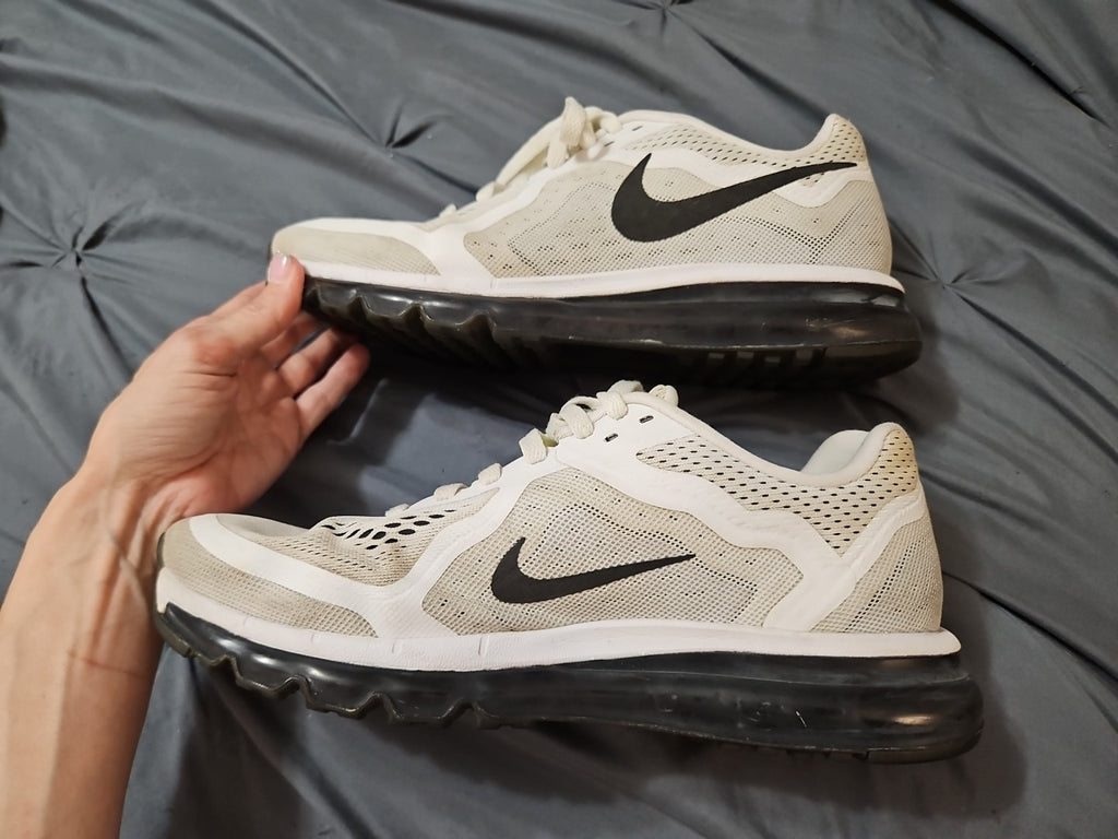 Nike Men's Air Max Neutral Ride 2013 White Black Running Shoes 621077 Sz 10.5