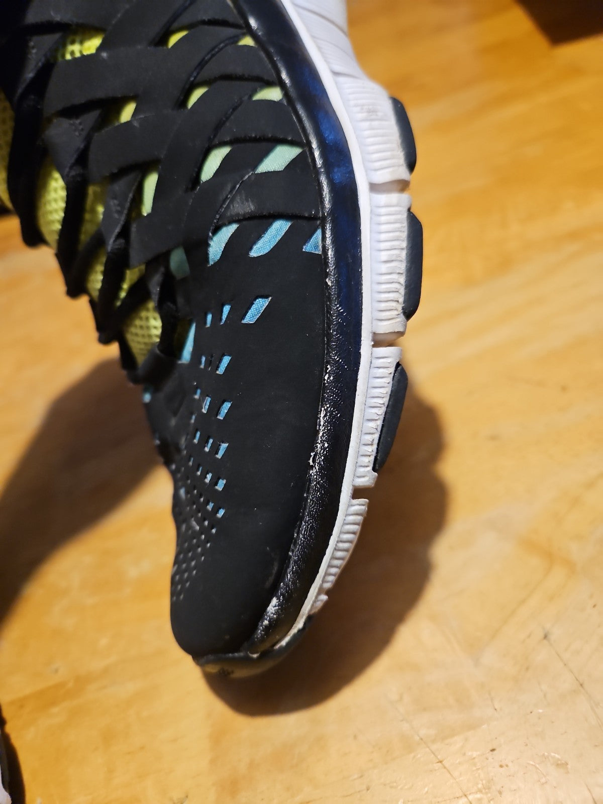 Nike Free Trainer 5.0 NRG Volt Black Current Blue 579813-704 Mens Size 10