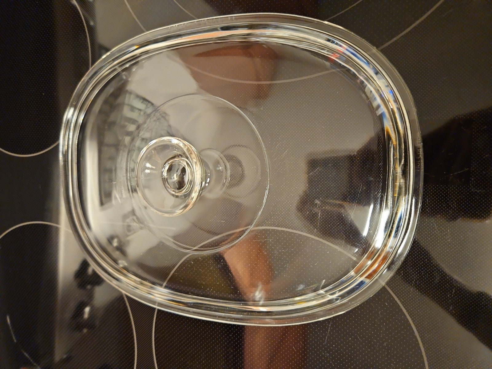 Pyrex DC 1 1/2-C Oval Glass Replacement Lid Cover for 3 Qt. Oval Dish DC-1.5-C