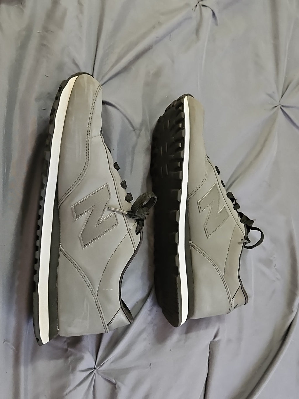 New Balance 501 Retro Sneakers ￼ML501HRN Grey On Grey Trackster Ripple Sole 10.5