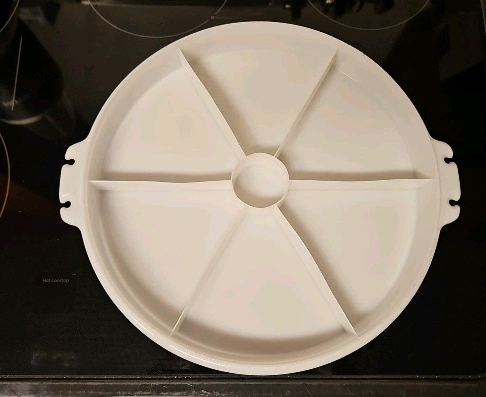 Vintage Tupperware White Divided Serving Tray 405-1 Replacement Tray Only 12"