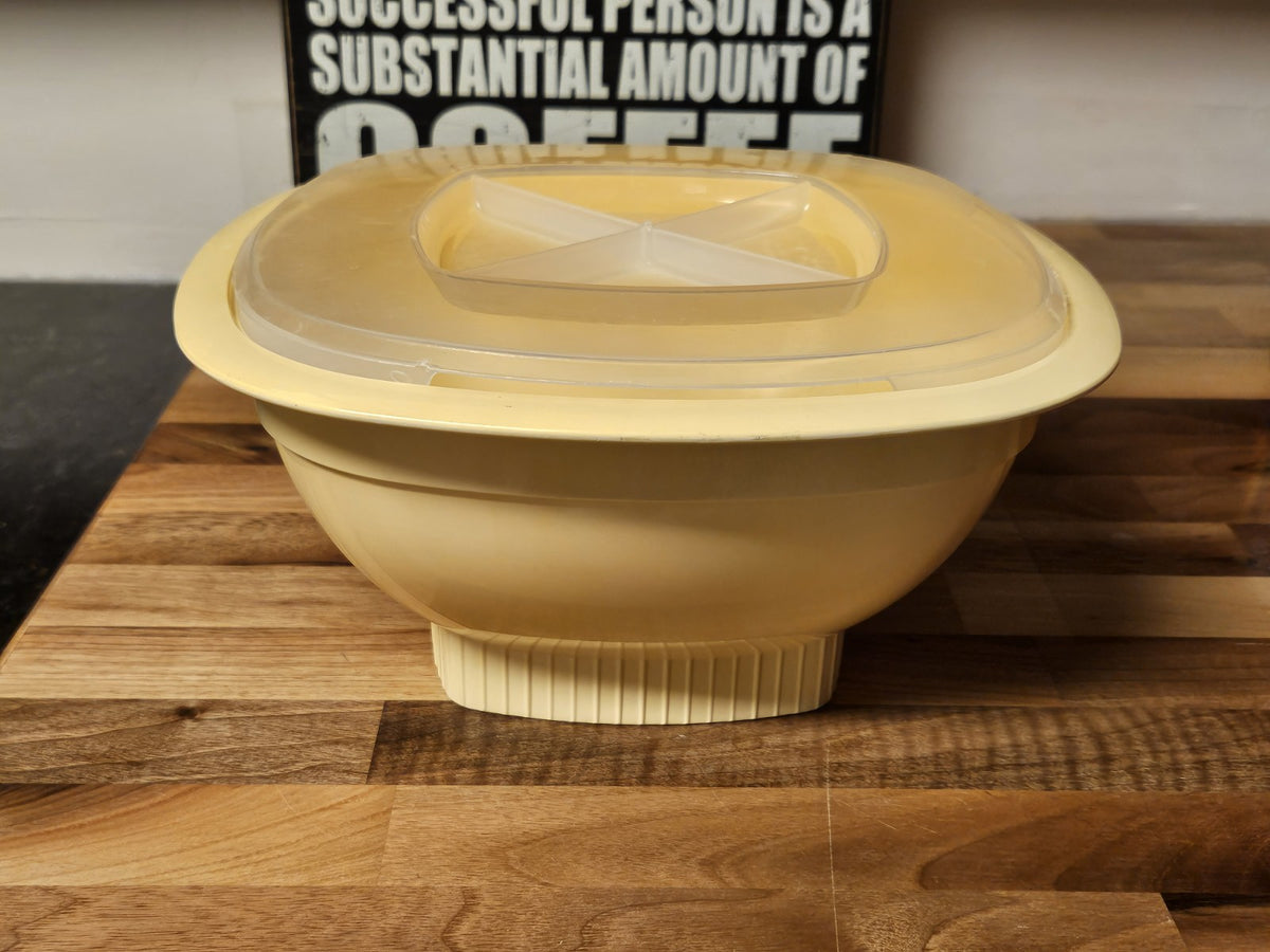Vintage Nordic Ware 12 Cup Microwave Popcorn Popper 301 Harvest Gold With Lid