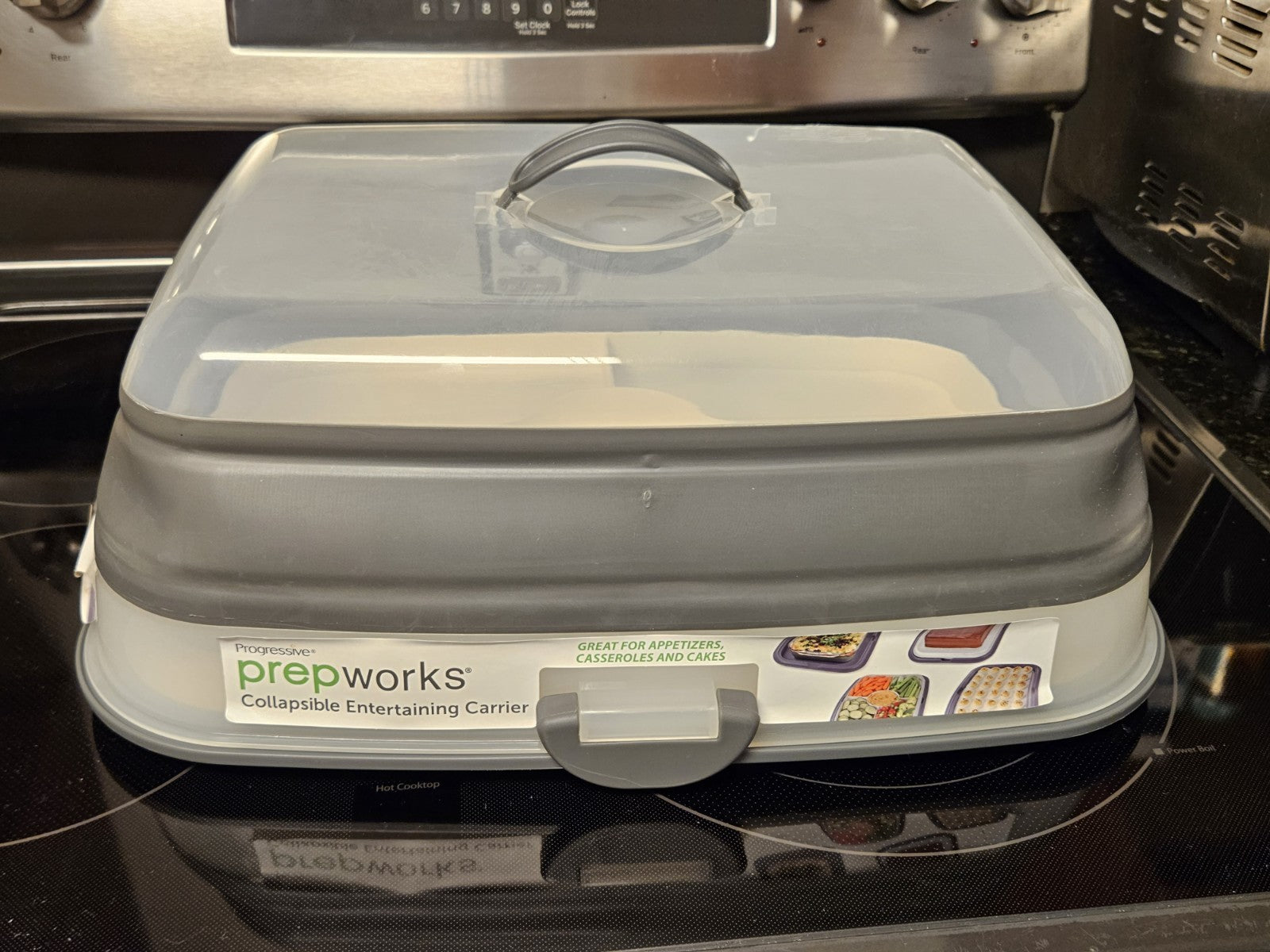 Prepworks by Progressive Collapsible Entertaining Carrier With Serving Tray