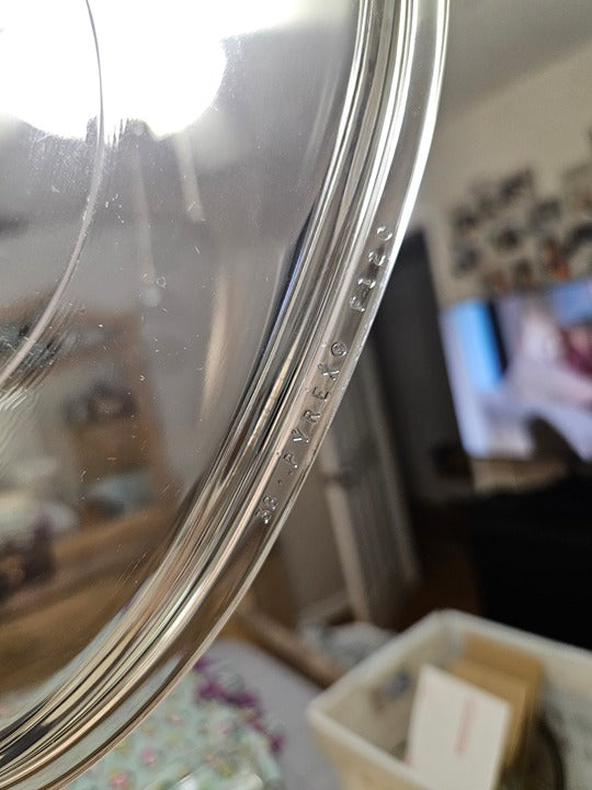 Vintage Pyrex Replacement Lid Pyrex F12C Clear 9.75" x 7.5" EUC