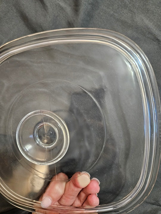 Vintage Pyrex Replacement Lid Pyrex A9C Clear 8.75" Diameter EUC