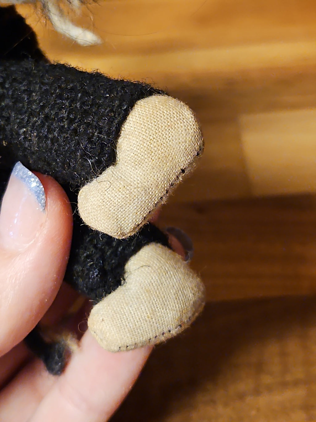 Vintage Andean Folk Art Doll 6.5" Hand Woven Peruvian Knitted Cloth