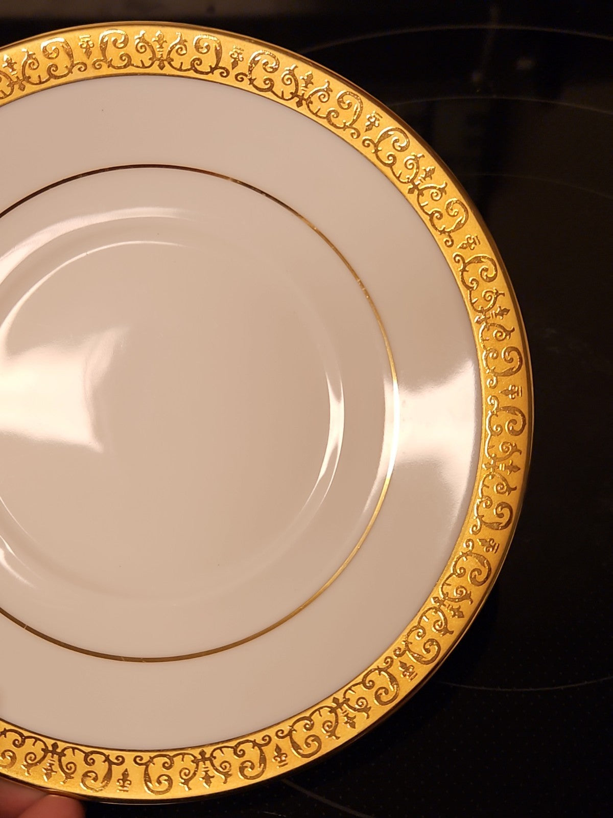 Vintage Royal Gallery Golden Buffet 22K Gold Rimmed Saucer Only Near Mint