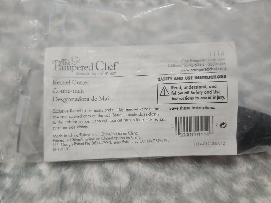 NIP Pampered Chef #1114 Corn Kernel Cutter