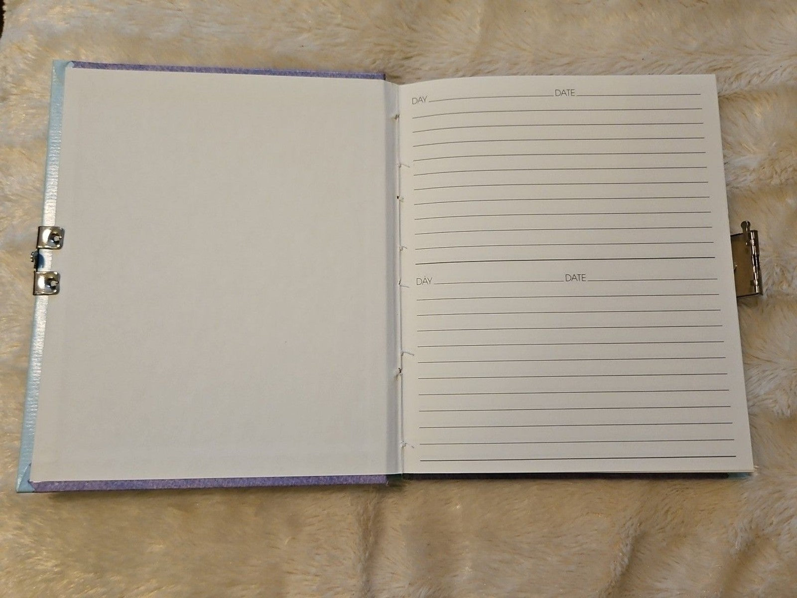 Whimsical Celestial Theme Hallmark Hardcover Locking Dream Journal 7.5" X 6.5"