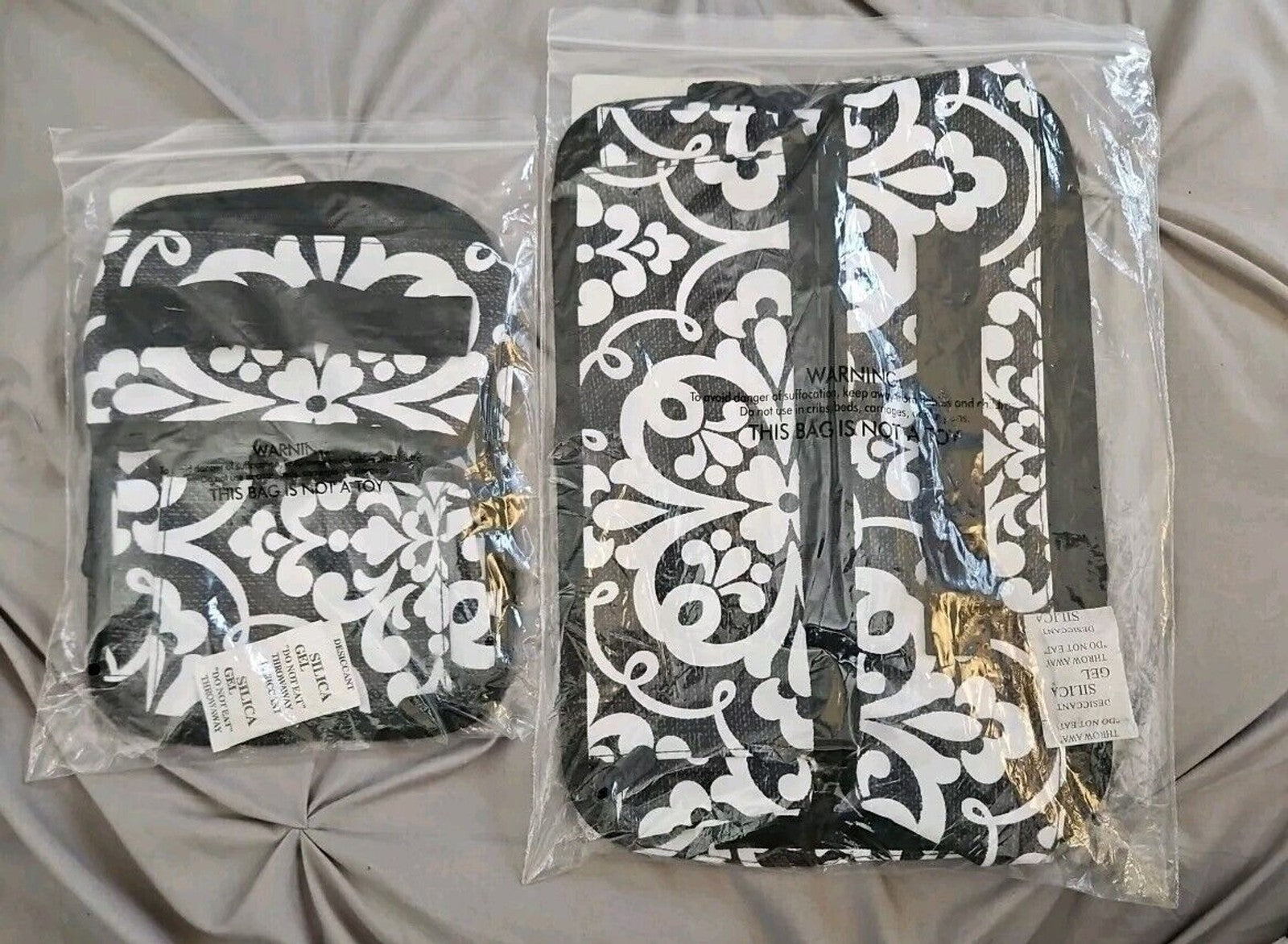 Thirty-One 2pc Set - Large & Small Packing Cubes Medallion Medley Print