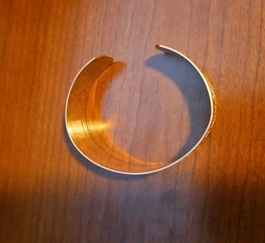 Vintage 90's Copper Native American Southwestern Style Cuff Bracelet, 5.25in