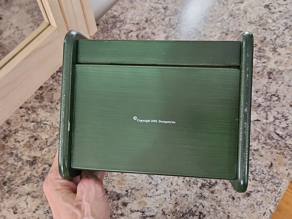 Vintage Designstyles Wooden Shadowbox Golf Themed Desk Organizer Envelope Holder