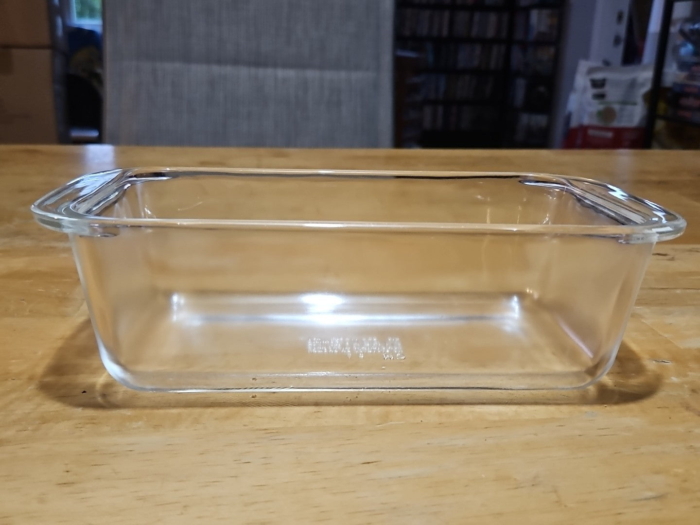 Vintage Pyrex Clear Glass 1.5 QT Casserole Dish Bread Loaf Pan #213 8.5x4.5x2.5