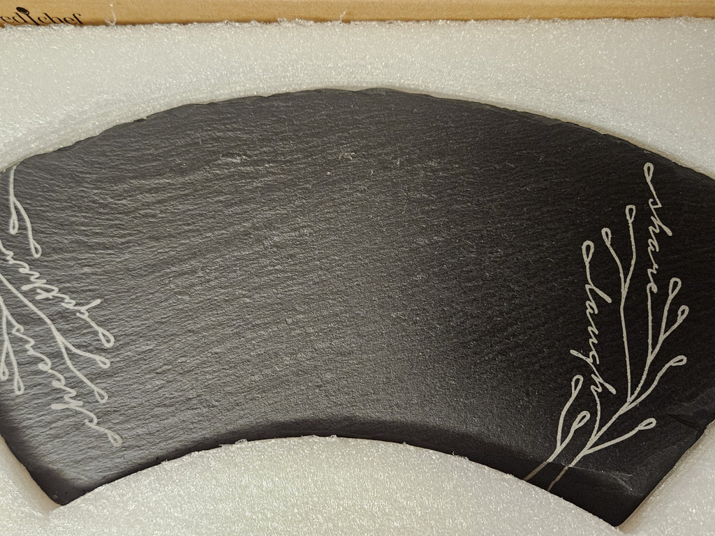 Pampered Chef Slate Serving Board #1482 EUC In Original Box