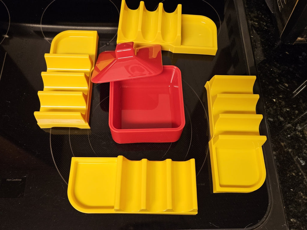 7 Pc Set All In One Taco Station Kit Taco Bar New In Box