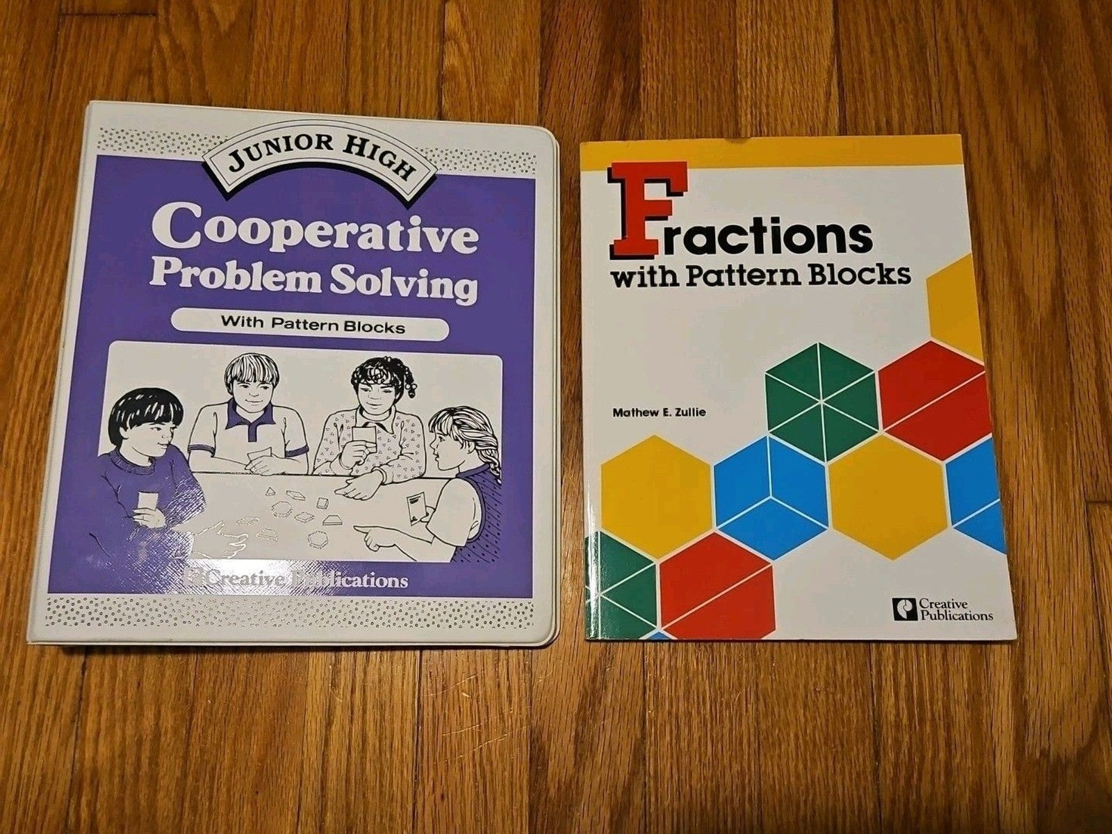 Creative Publications 250 Pcs Plastic Pattern Blocks & 2 Books Learning Set