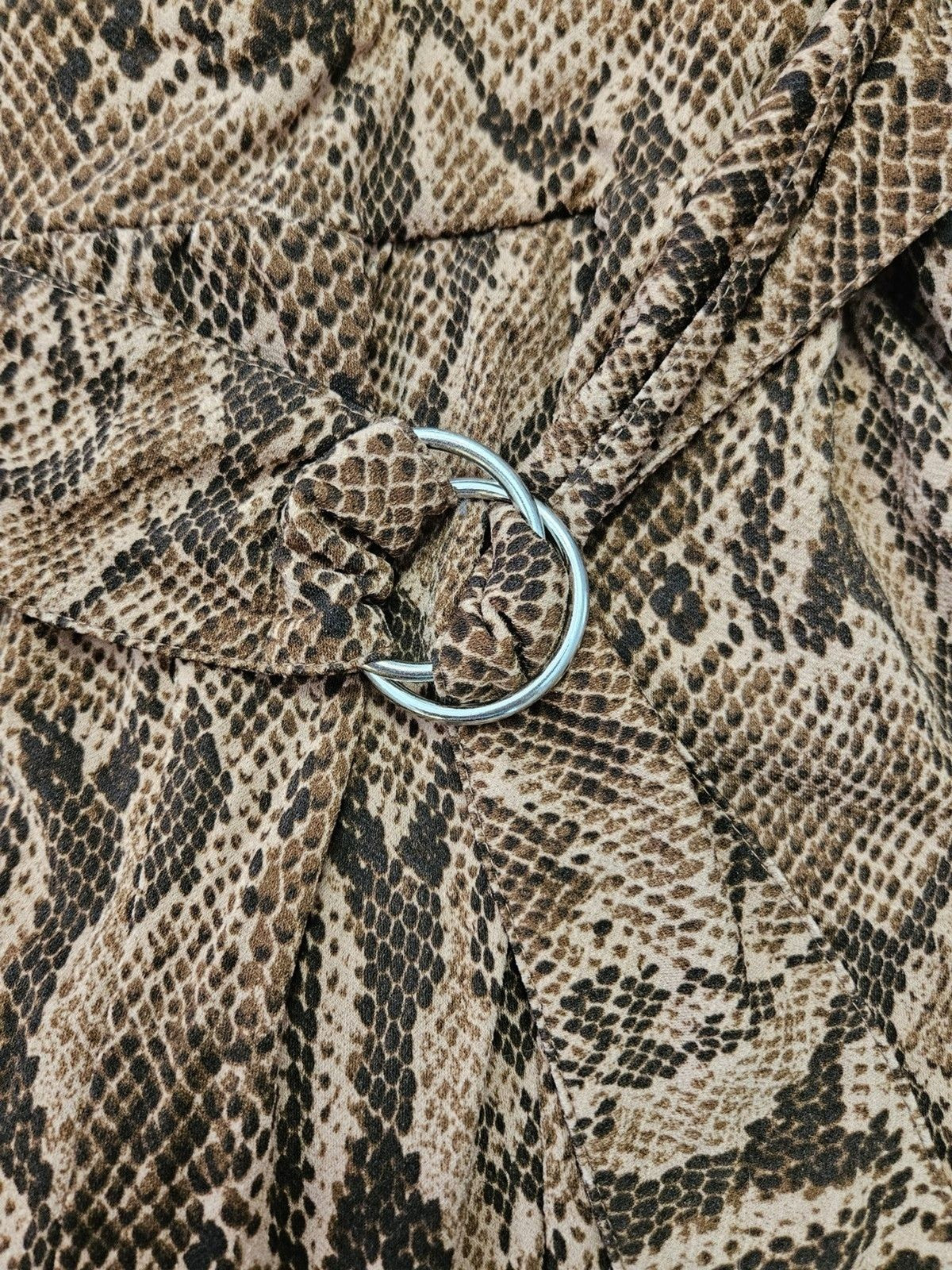 EXPRESS SNAKE PRINT JUMPSUIT SIZE SMALL