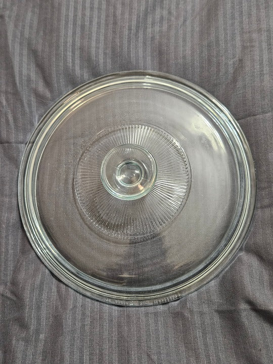 Vintage Pyrex Replacement Lid Pyrex G1C Aqua tint 8.75" Diameter EUC