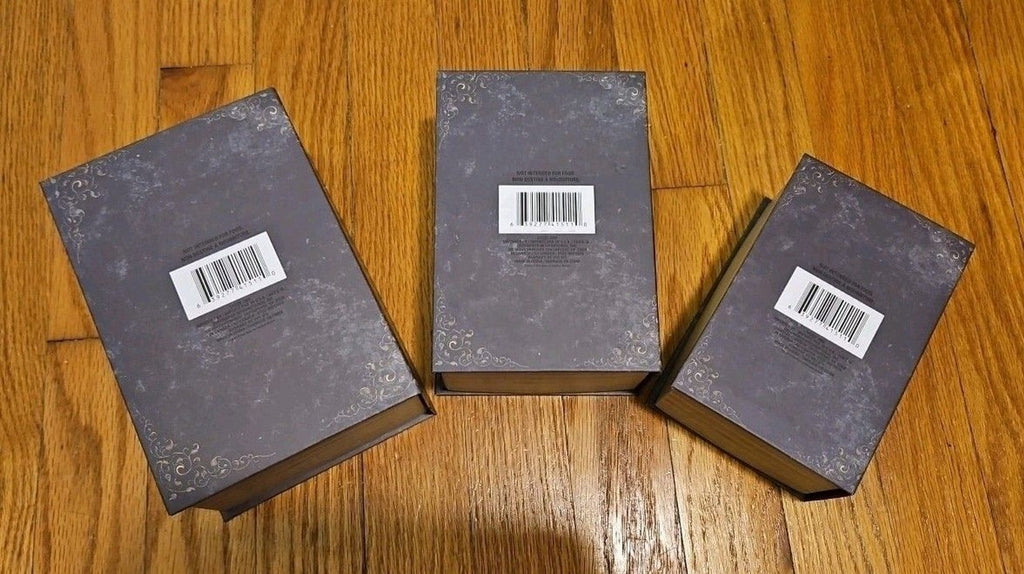 Elegant 3 Pc Nesting Storage Box Set Victorian Goth Halloween Skulls Love Potion