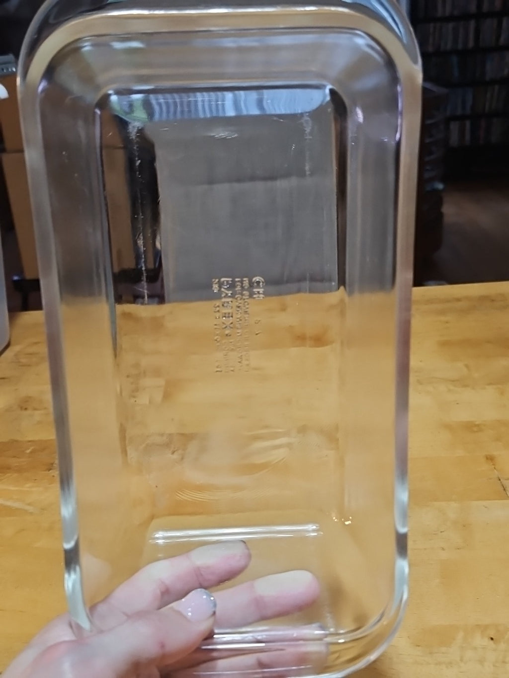 Vintage Pyrex Clear Glass 1.5 QT Casserole Dish Bread Loaf Pan #213 8.5x4.5x2.5