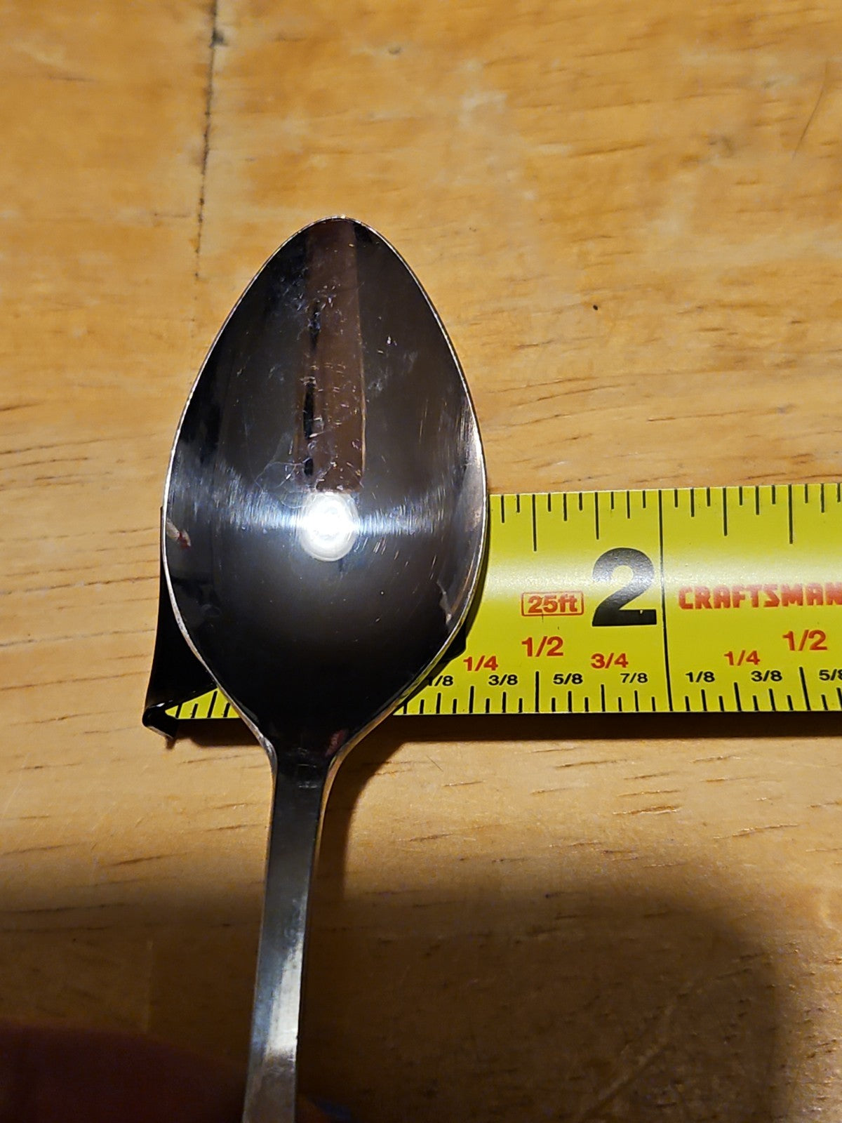 Lot Of 5 Vintage CustomCraft Stainless Steel Spoons CUS10 Rose Design Teaspoons